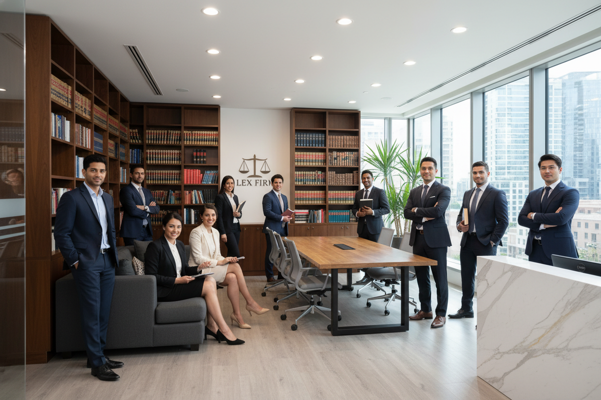 team of professional lawyers